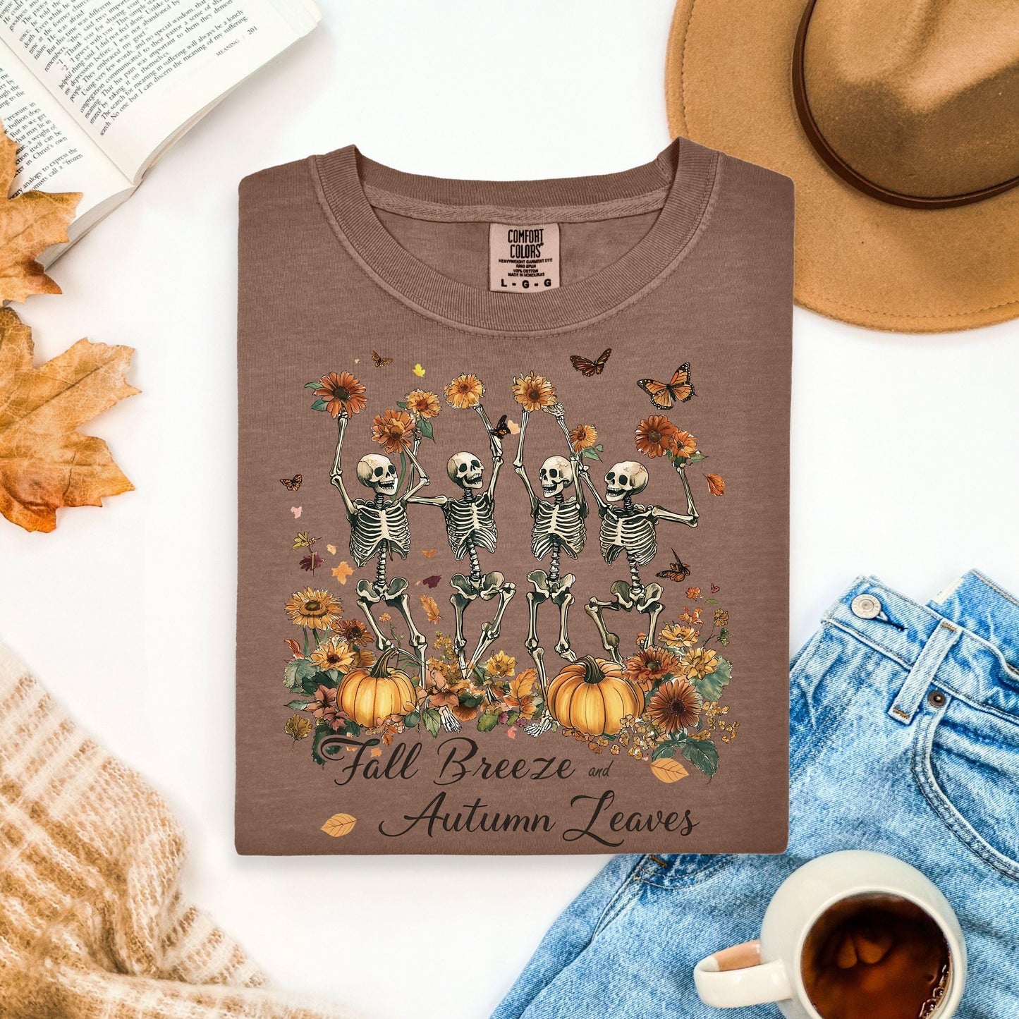 Fall Breeze & Autumn Leaves Tshirt