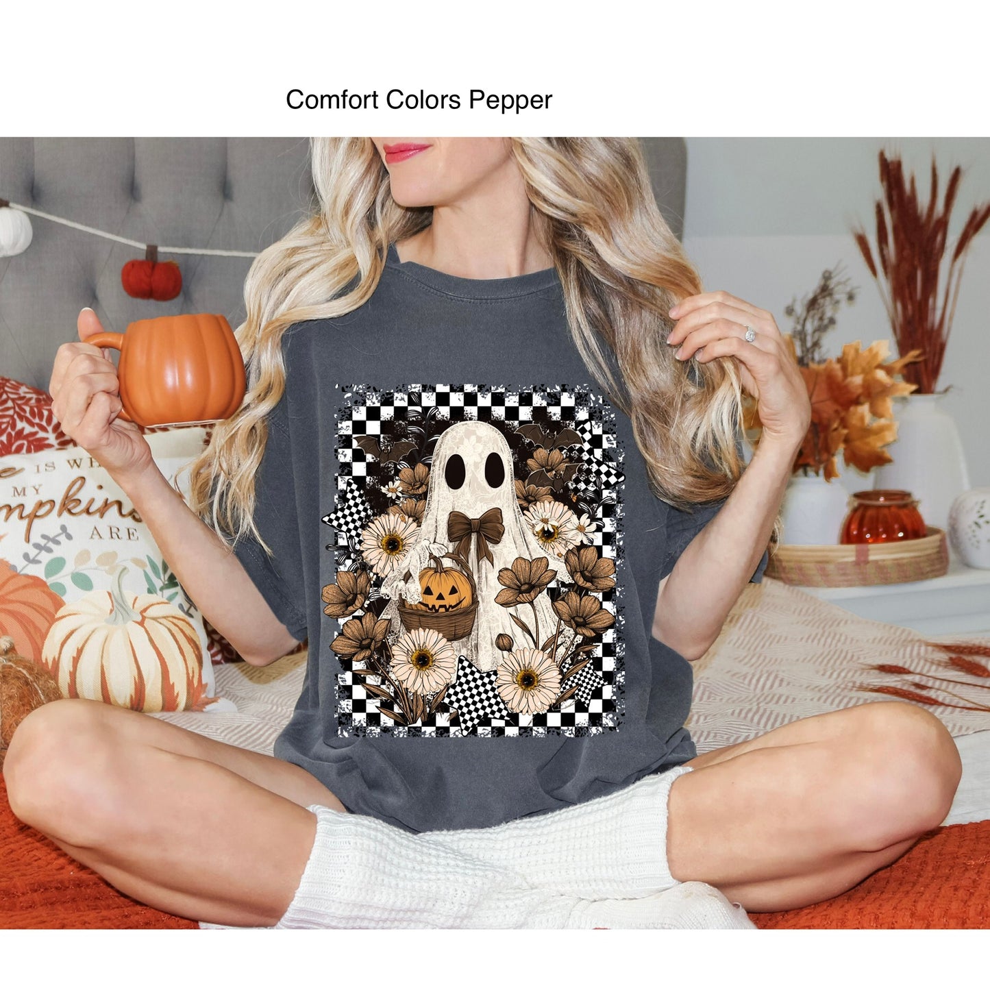 Floral Checkered Ghosty