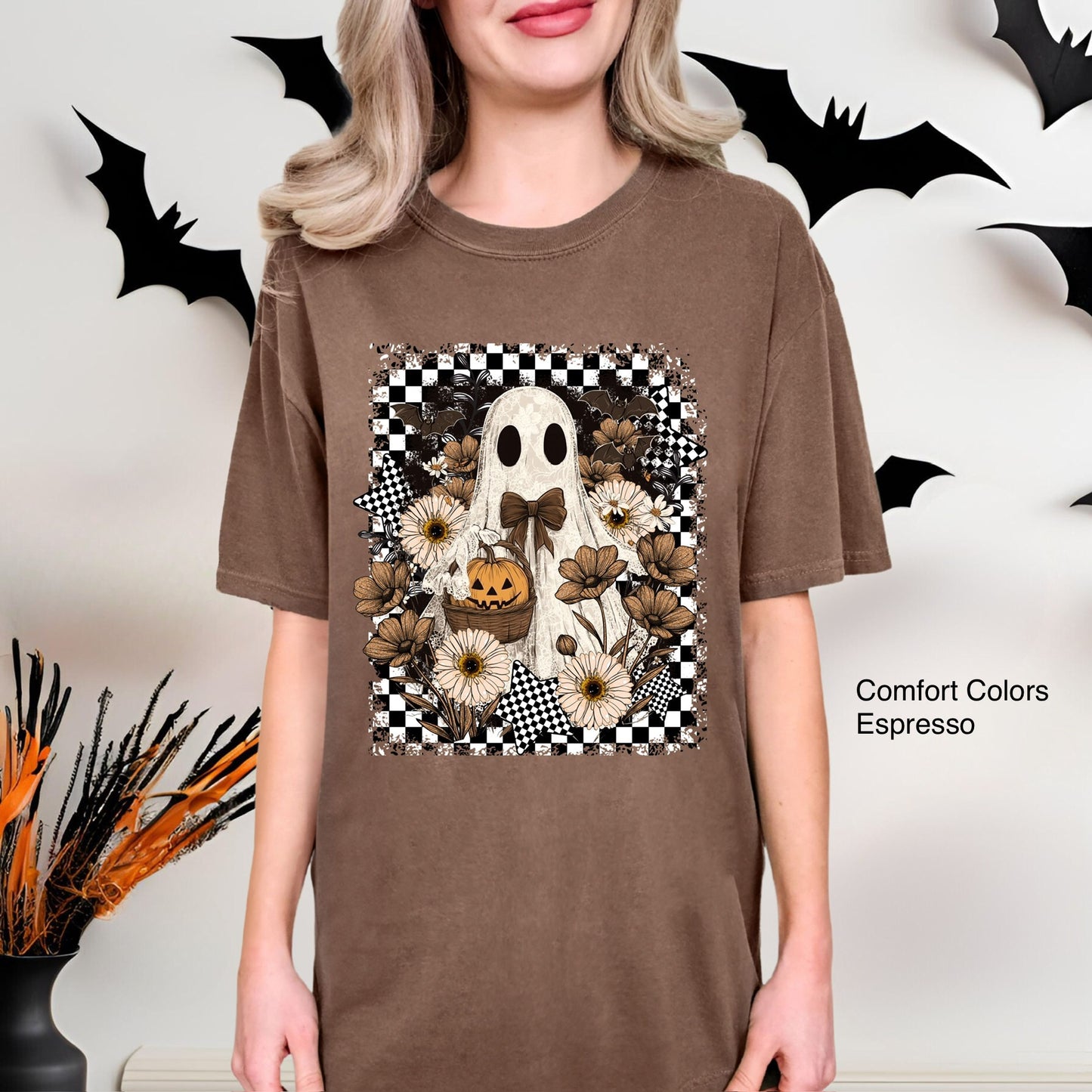 Floral Checkered Ghosty