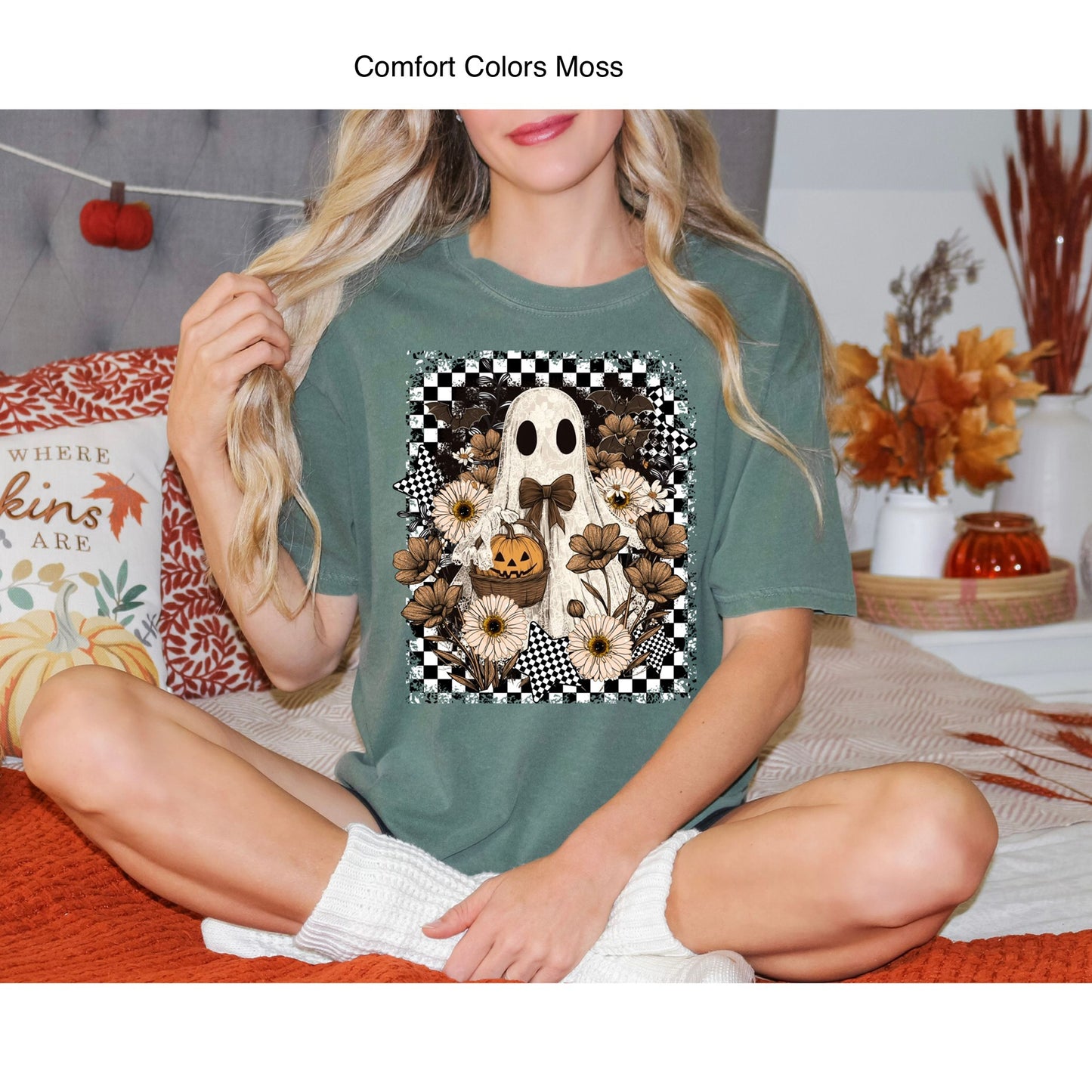 Floral Checkered Ghosty