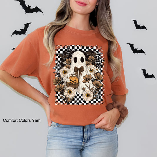 Floral Checkered Ghosty