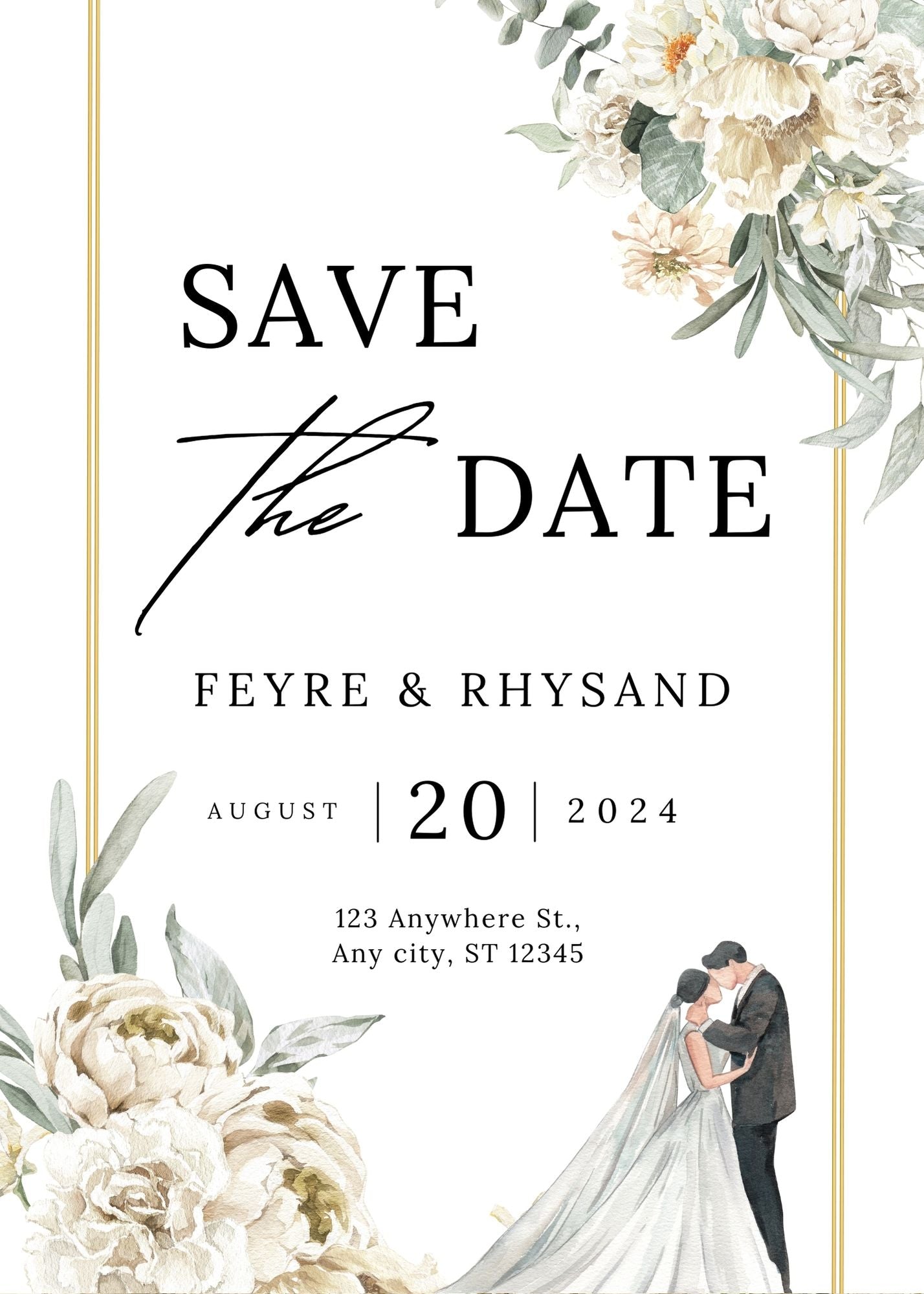 Custom Save the Date magnets Order of 50