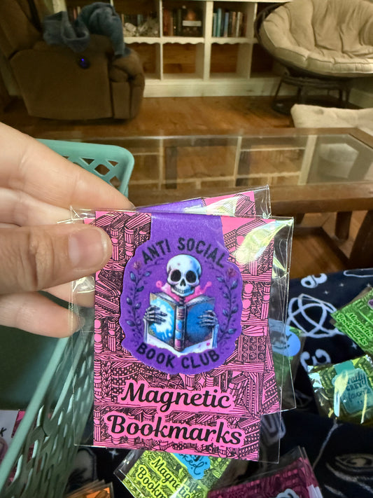 Anti Social Book Club Magnetic Bookmark