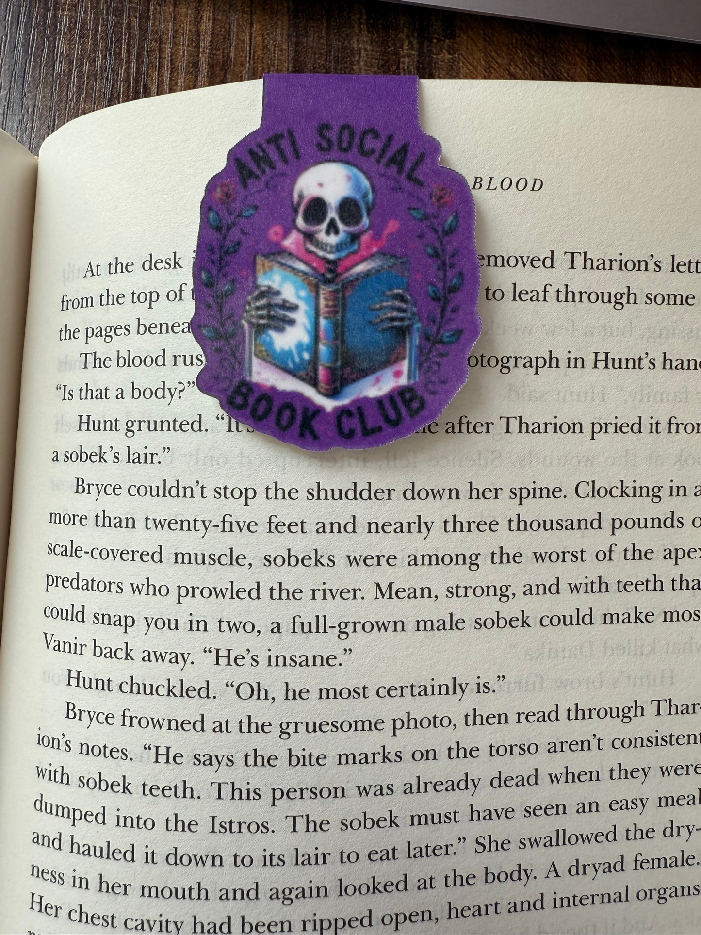 Anti Social Book Club Magnetic Bookmark