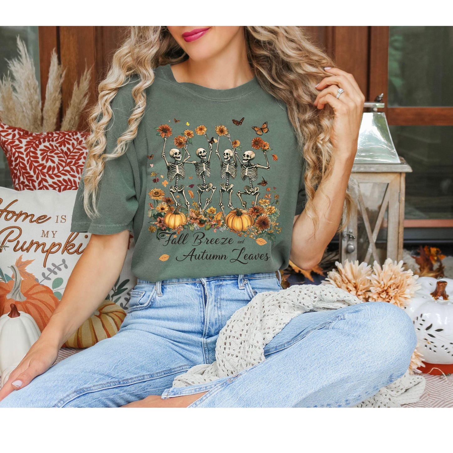 Fall Breeze & Autumn Leaves Tshirt