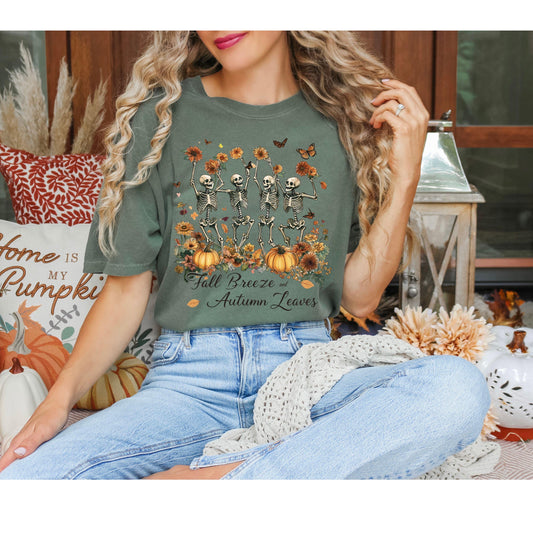 Fall Breeze & Autumn Leaves Tshirt